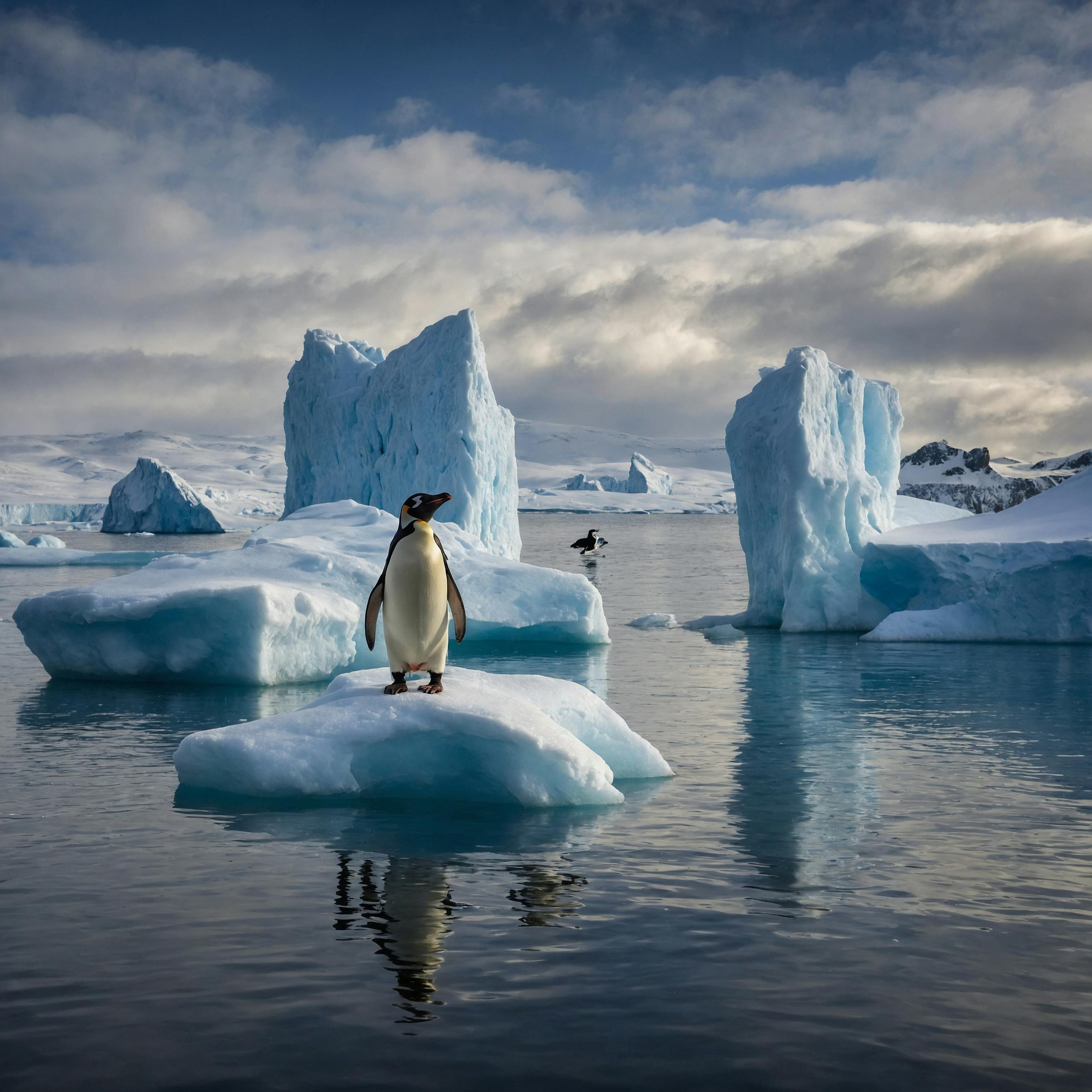 Penguin in a polar environment